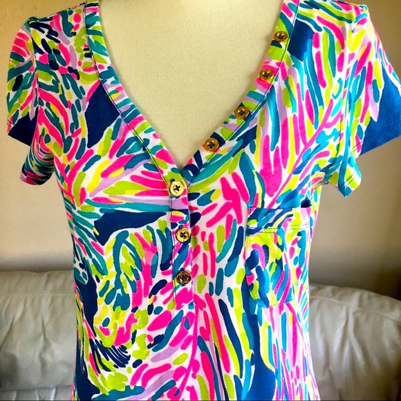 Lilly Pulitzer Palmira Dress, ‘Indigo Palm’ - Picture 2 of 3